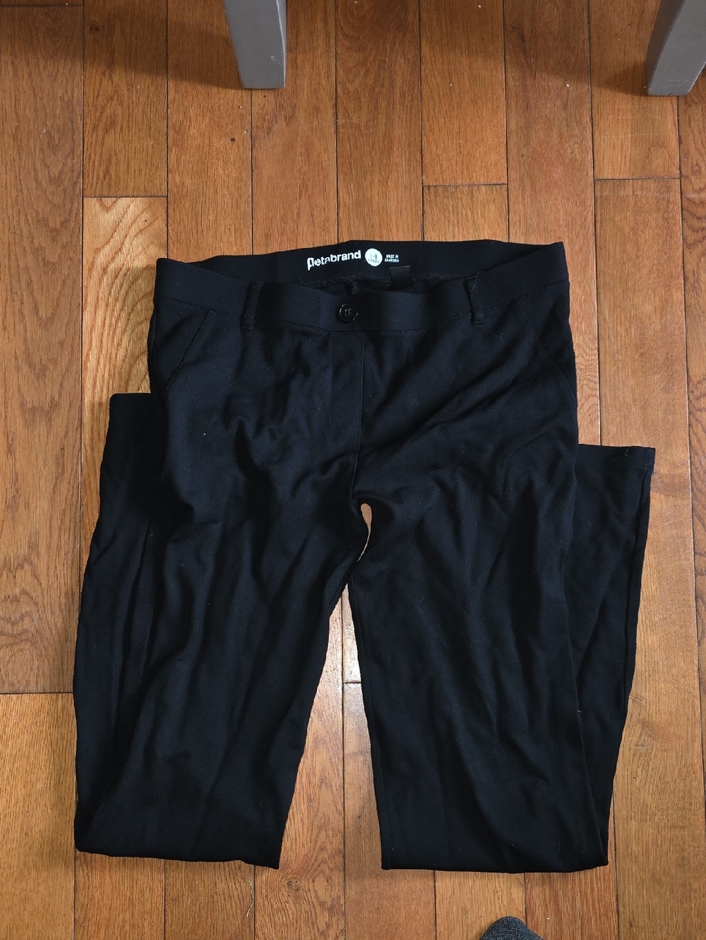 53 - Betabrand Black Straight-Leg Women's Pants
